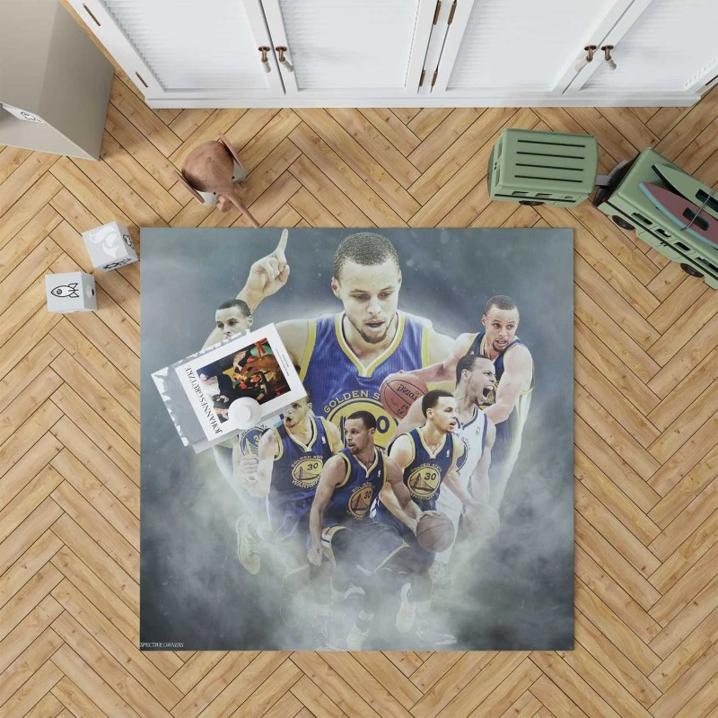 Competitive Nba Basketball Stephen Curry Rug