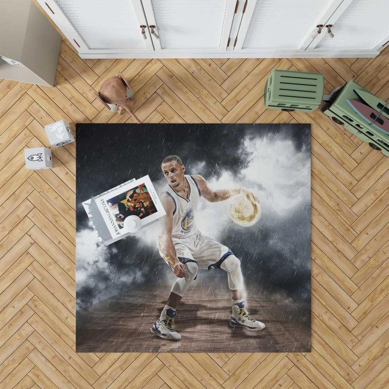 Stephen Curry Powerful Nba Rug