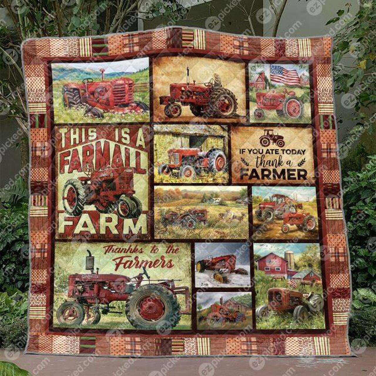 Th To The Farmer Quilt Blanket Tm99 Quilt