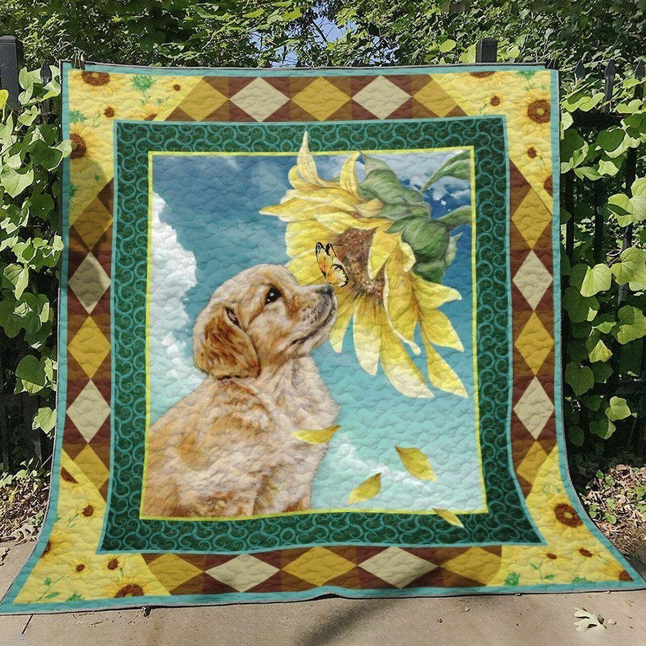Golden Retriever Tn190705B Quilt Blanket