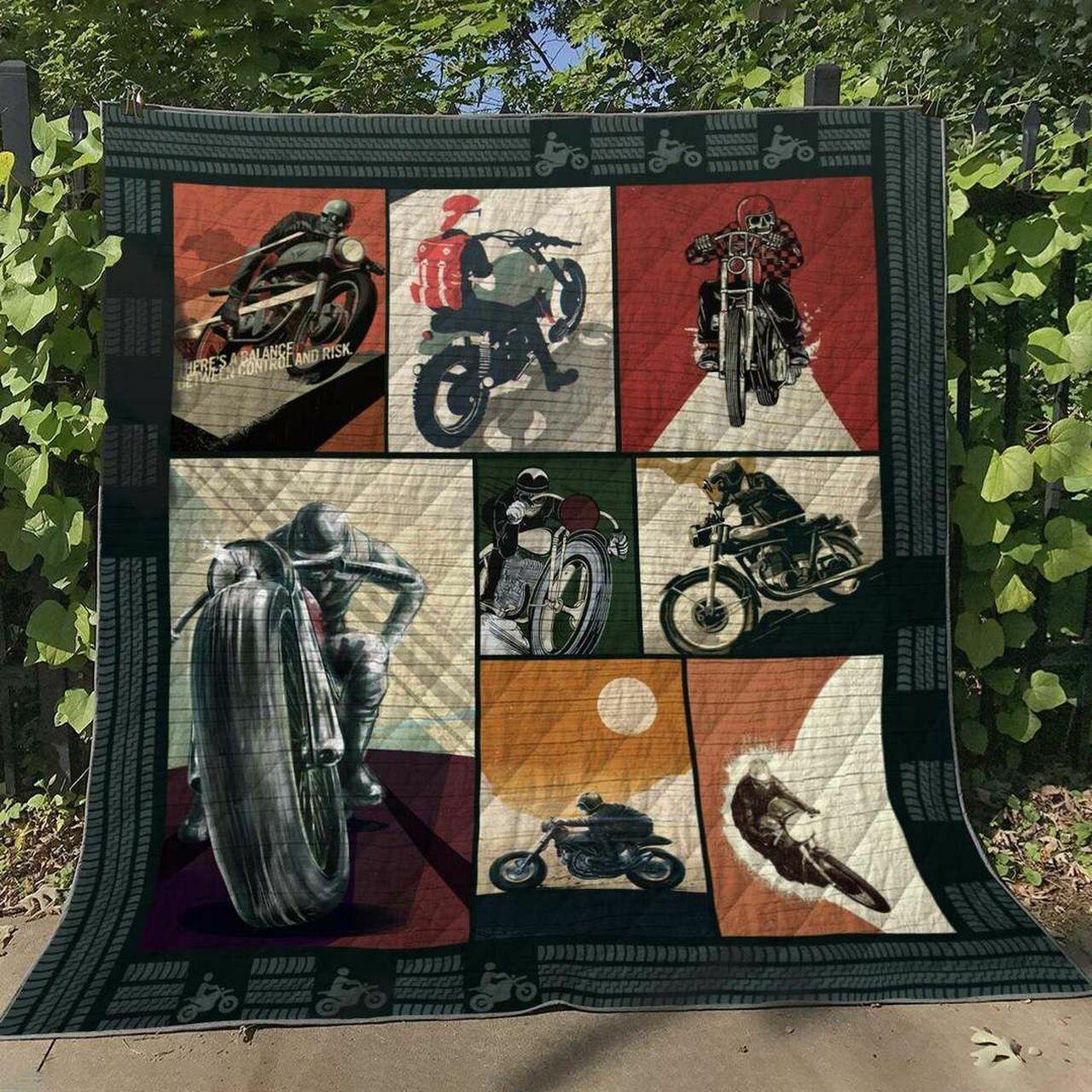 Motorcycle Racing Nn240527 Quilt Blanket