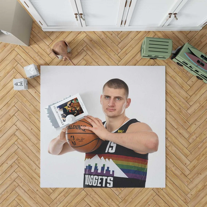 Nikola Jokic Denver Nuggets Basketball Player Rug