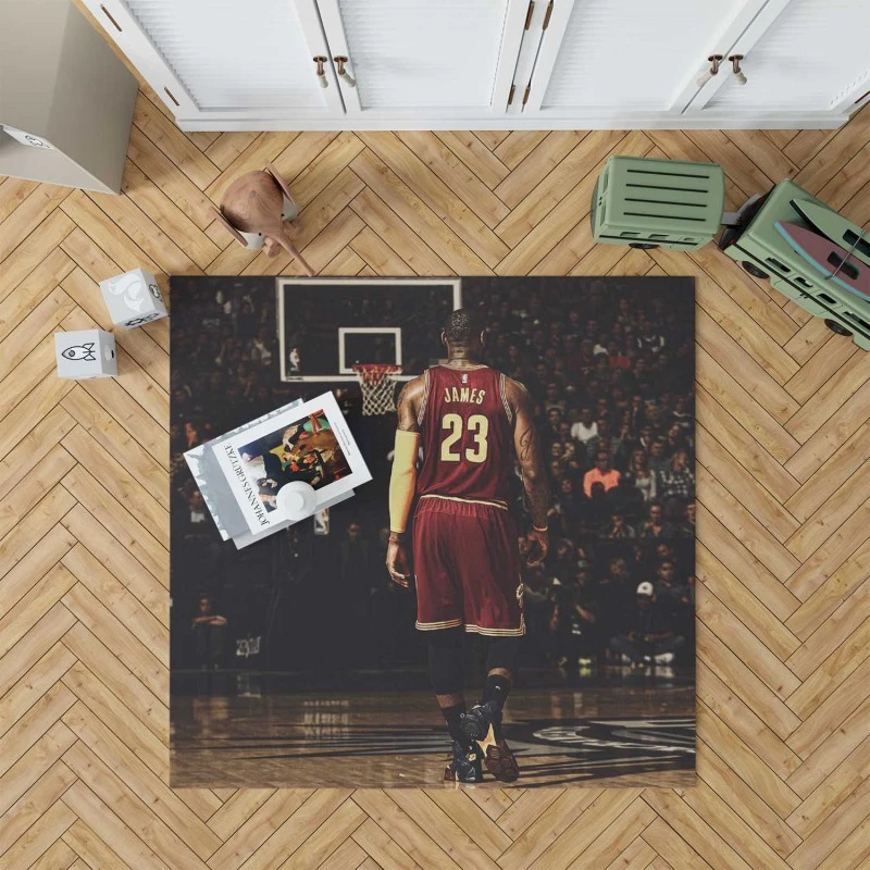 Sensational Nba Basketball Player Lebron James Rug