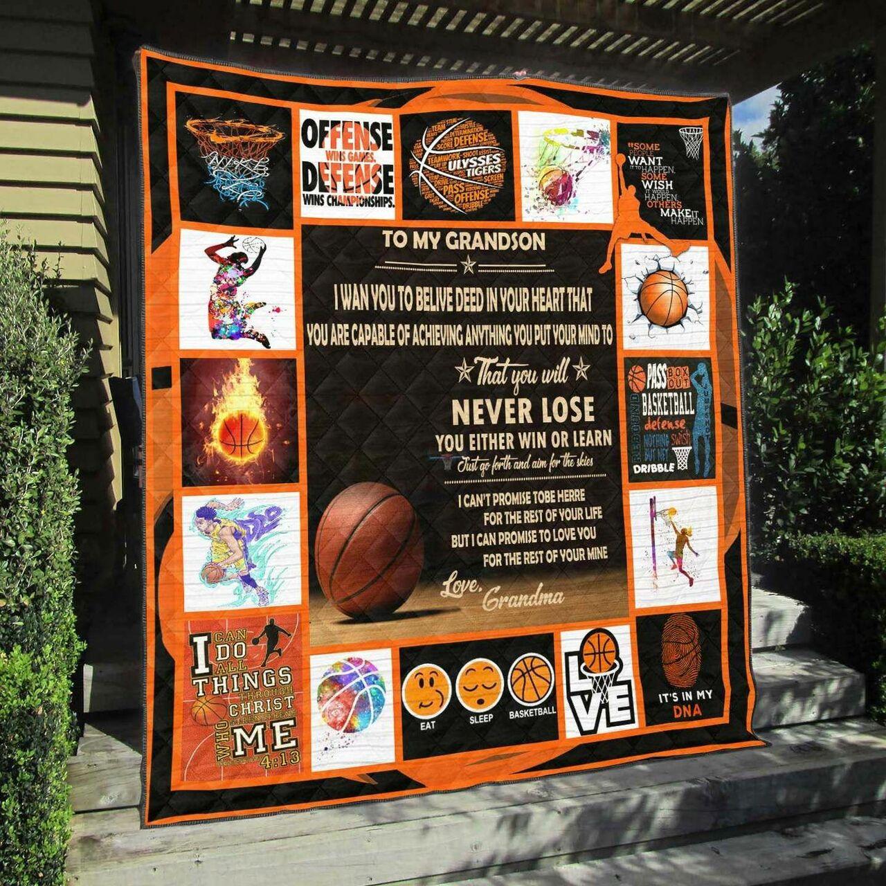Basketball Na100705B Tbg Quilt Blanket