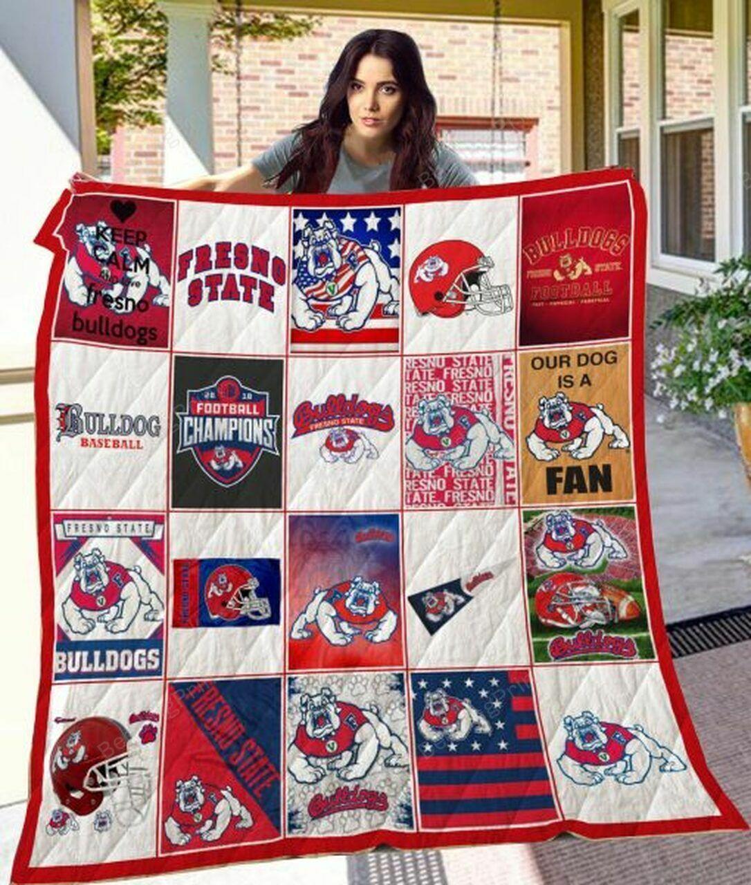 Ncaa tate Bull Quilt Blanket #1415