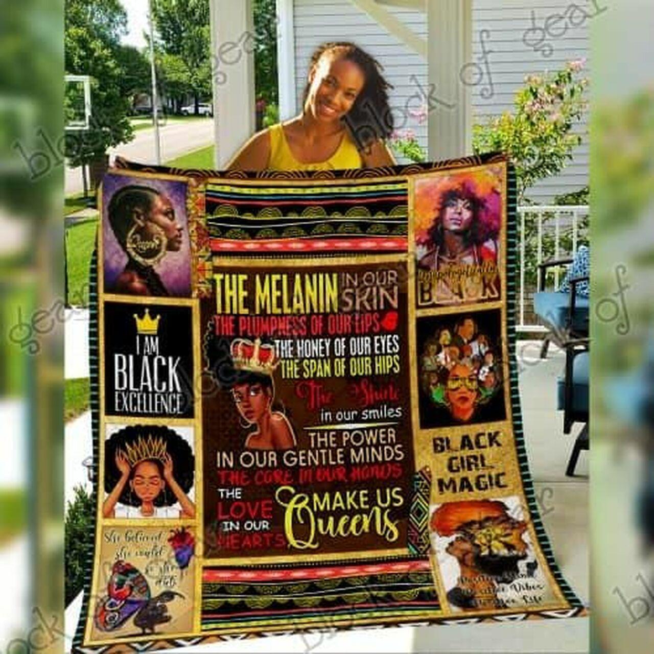 The Melanin Queen Cl18100703Mdq Quilt Blanket