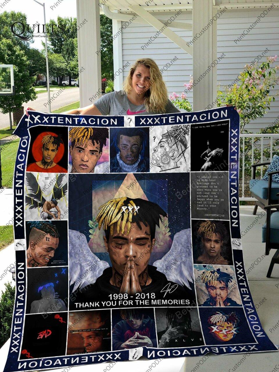 H Xxxtentacion Quilt Blanket