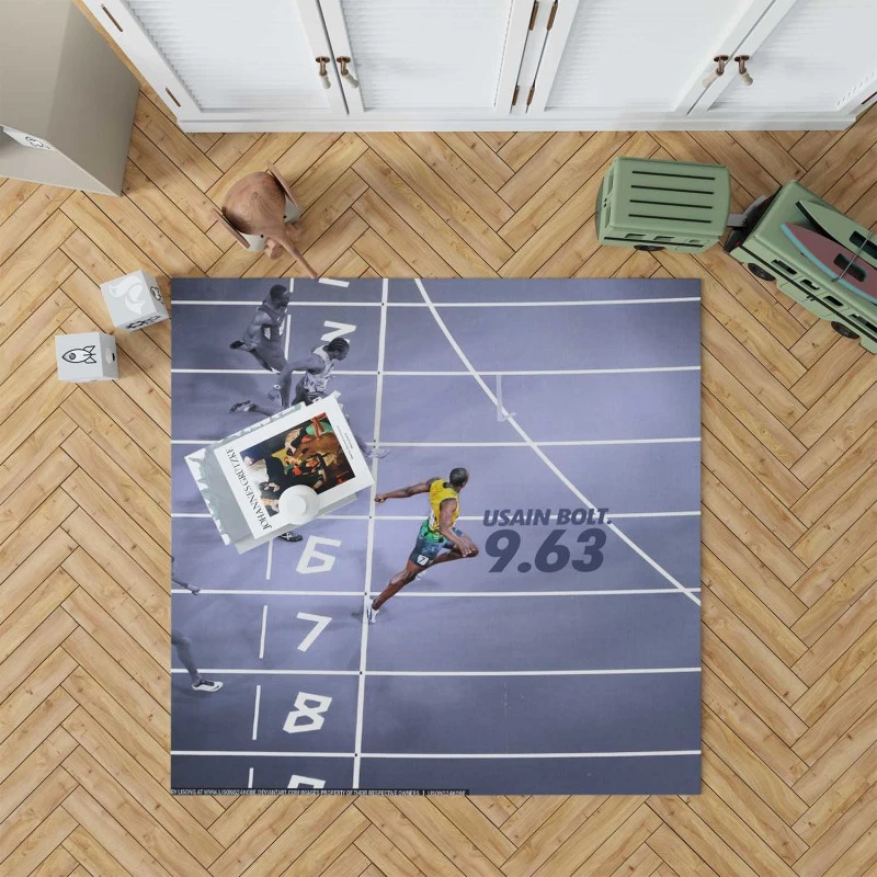 Popular Sprinter Usain Bolt Rug