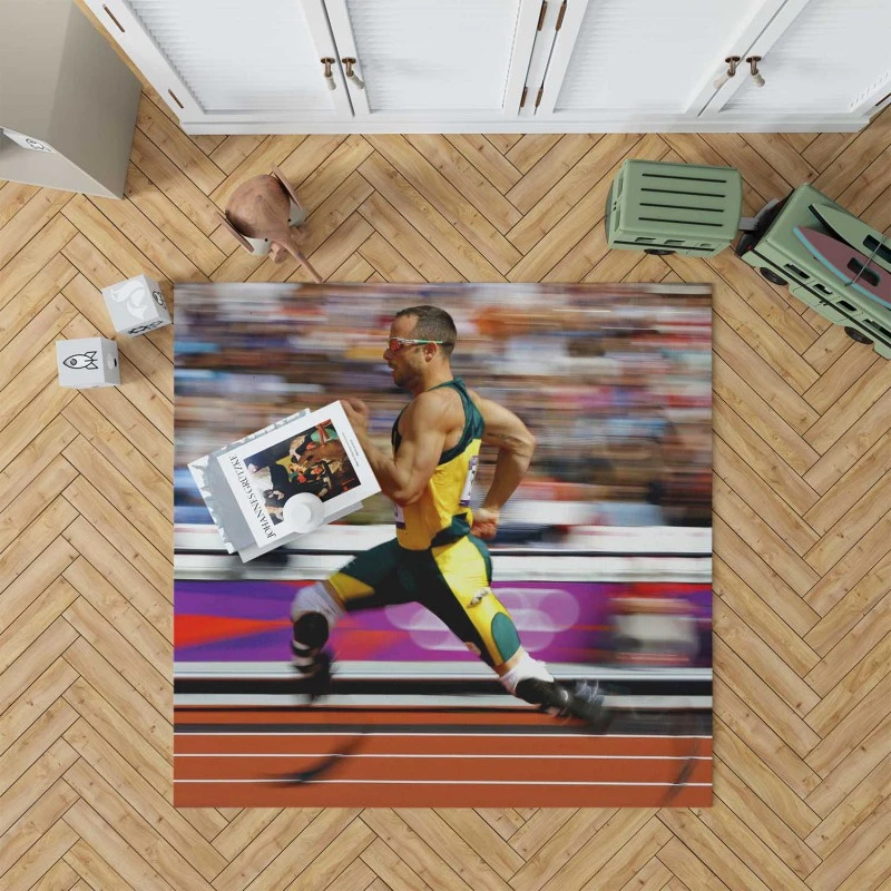 Oscar Pistorius Popular Olympic Athlete Rug