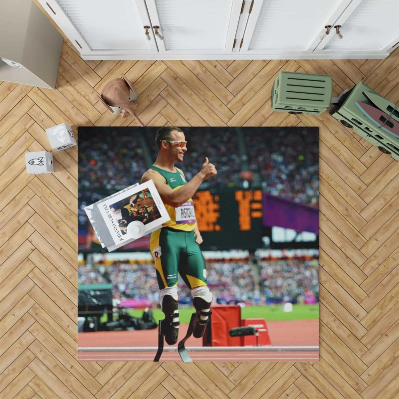 Oscar Pistorius South African Professional Sprinter Rug