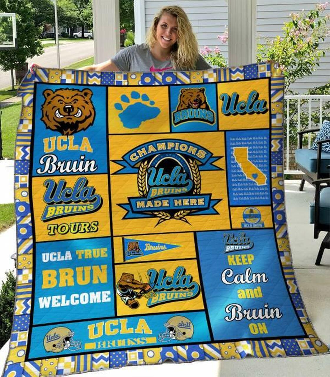 Ucla Br Quilt Blanket B280517 Quilt