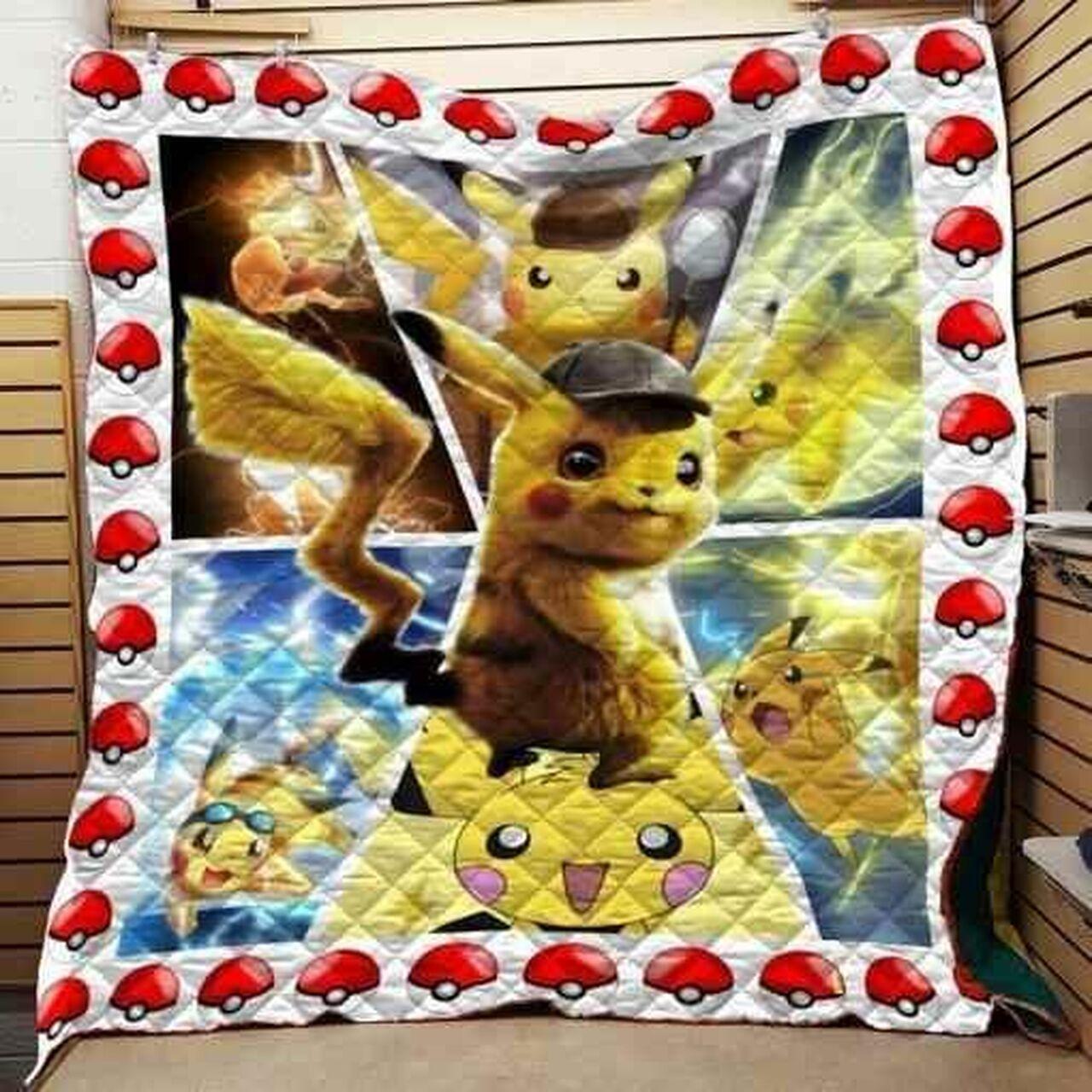 Pokemon Pikachu Evolution For Blanket Th0907 Quilt