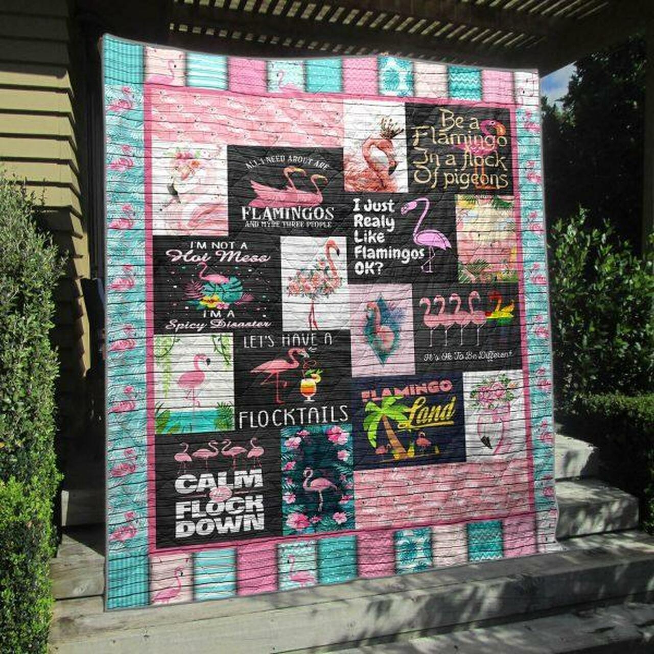 Flamingo Land Quilt Blanket Hp47 Quilt