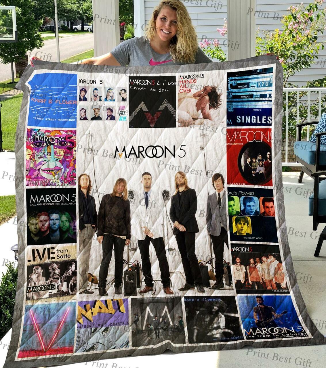 M310752 Maroon 5 Quilt Blanket Quilt