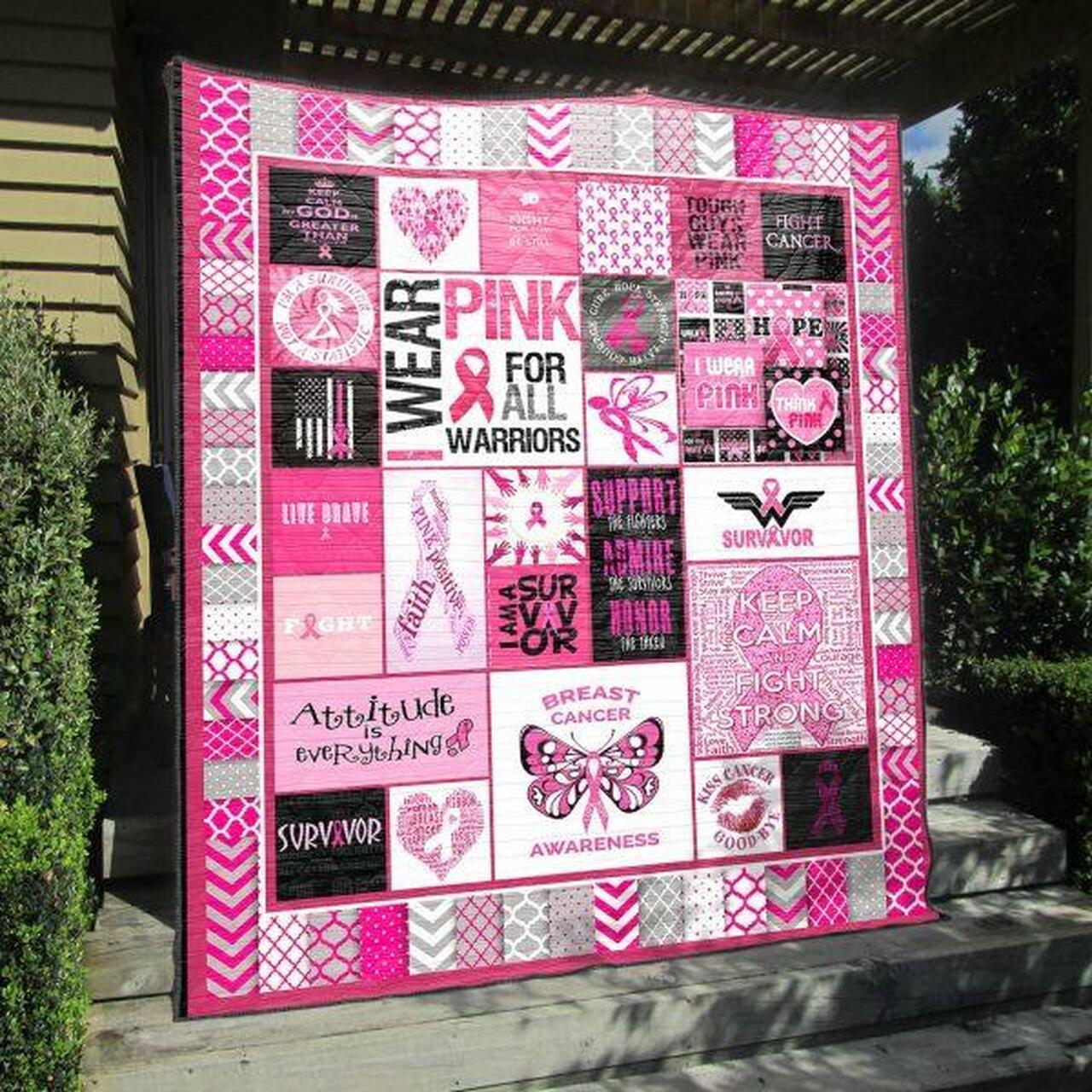 I Wear Pink Quilt Blanket Vh09 Quilt