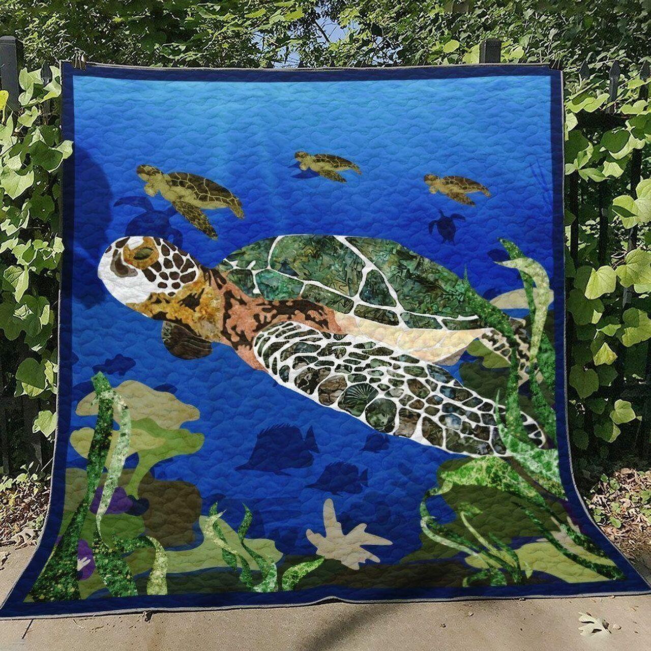 Turtle Nn120740 Quilt Blanket