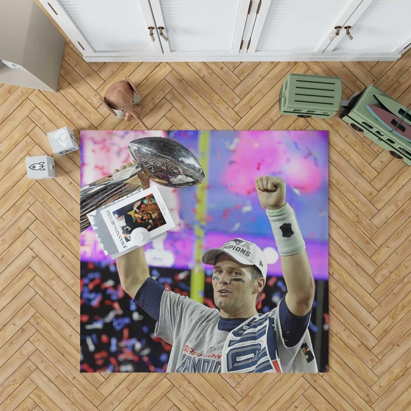 Popular Nfl Footballer Tom Brady Rug