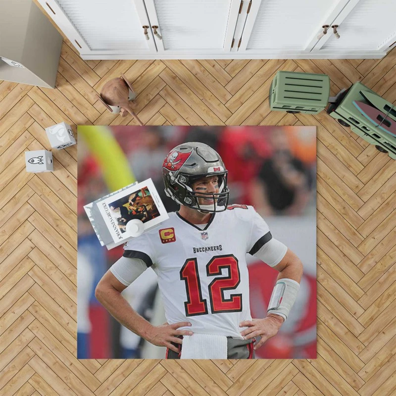 Professional Nfl Football Player Tom Brady Rug