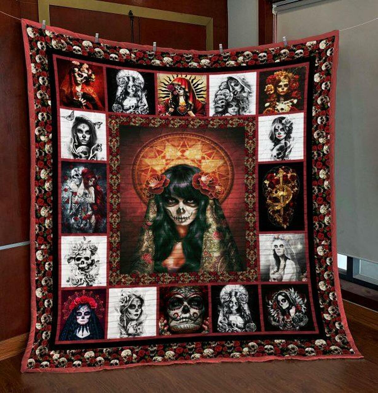 Skull Quilt Blanket Ver 74 Quilt