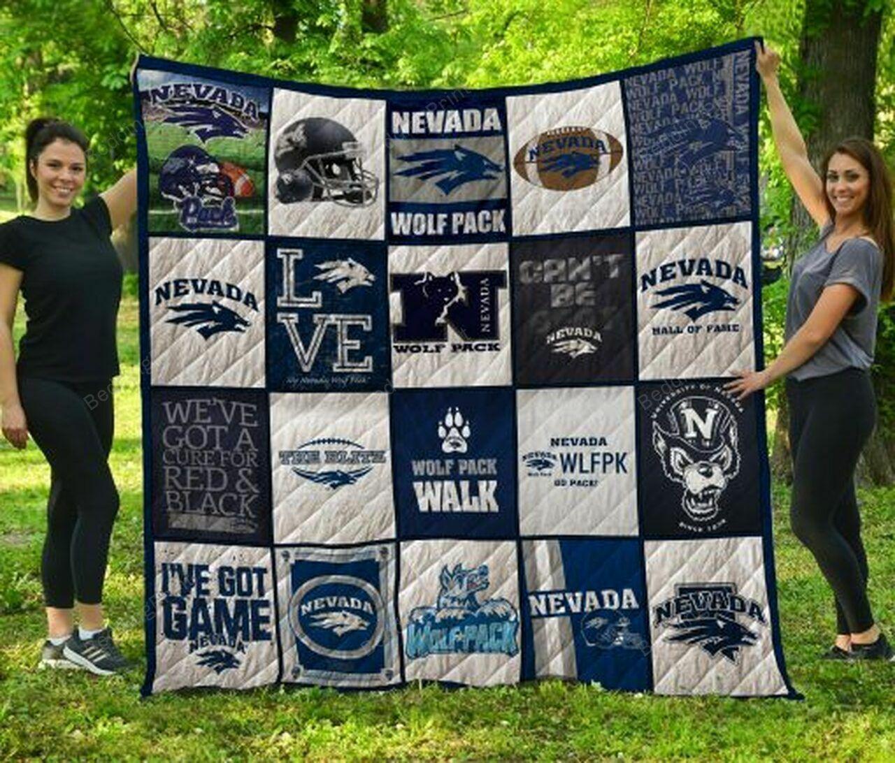 Ncaa Nevada Wolf Pack Quilt Blanket #1420