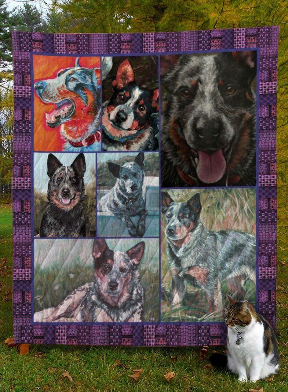 Australian Cattle Dog D8025 Quilt Blanket