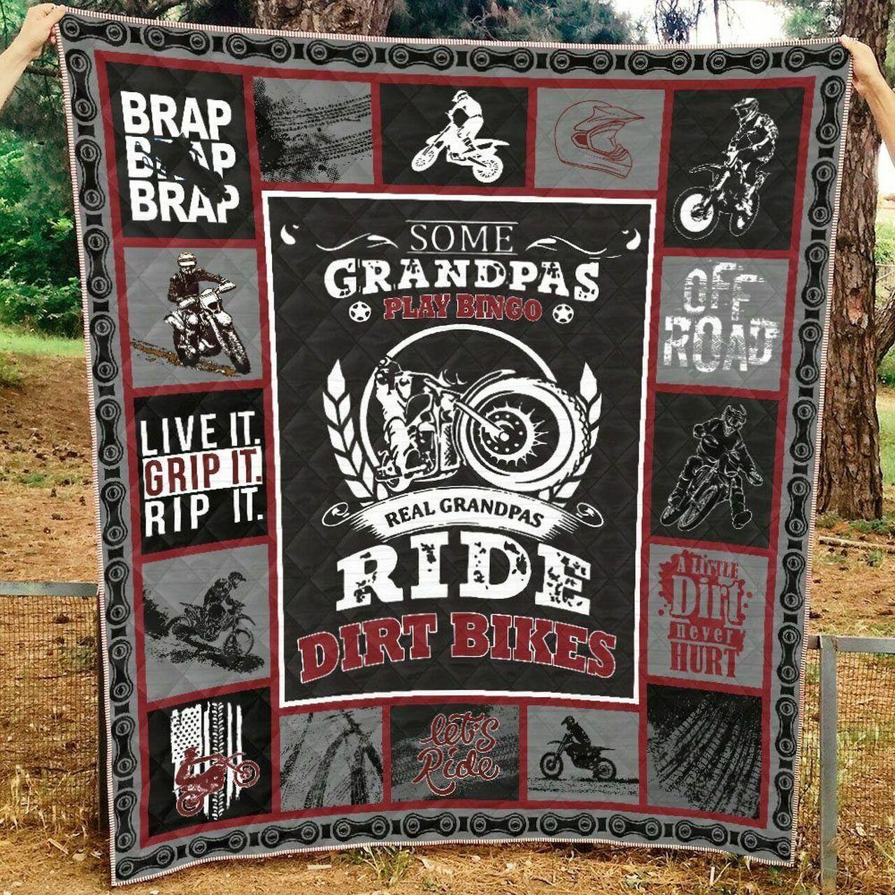 Motorcycle Qh100703B Tbg Quilt Blanket