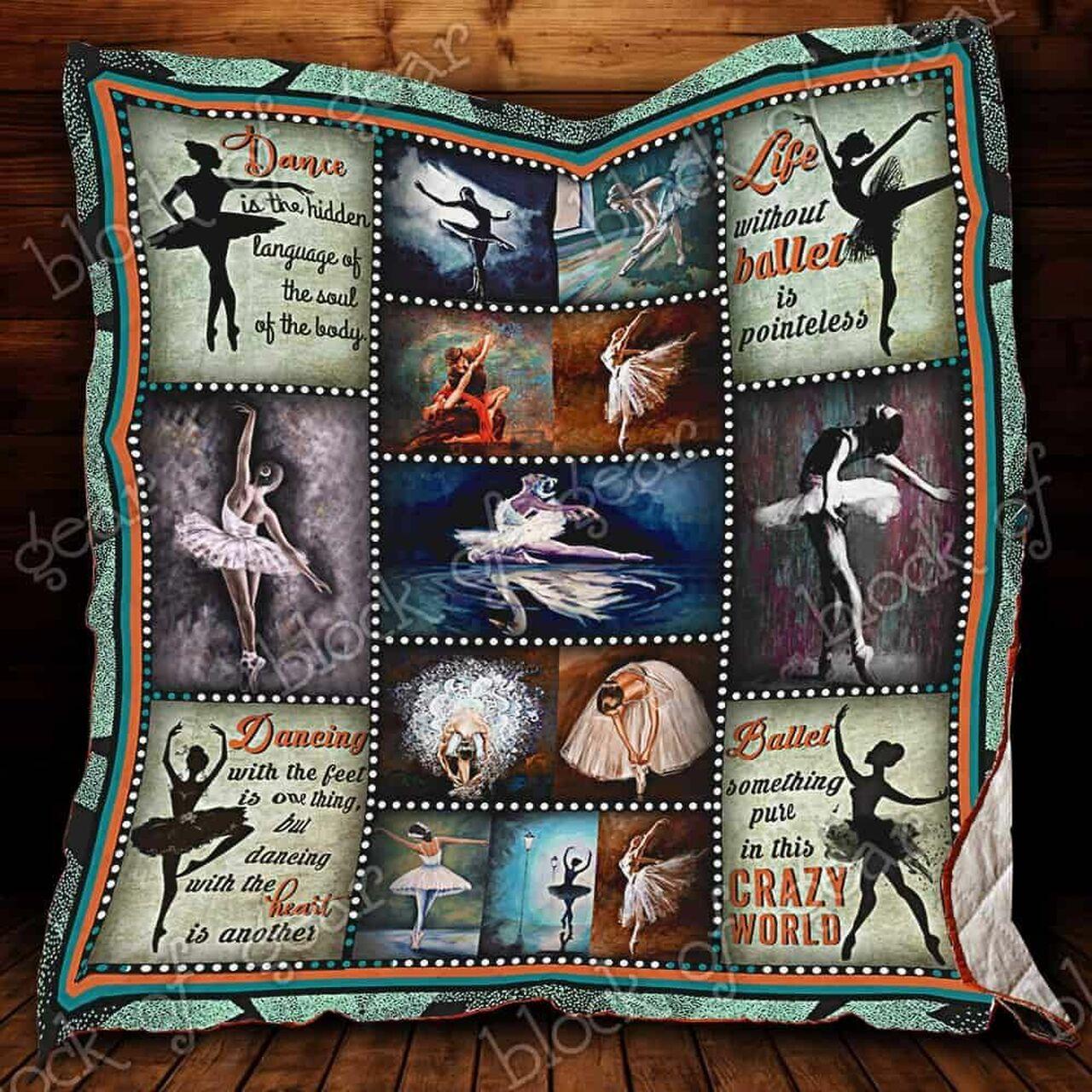 Ballerina Dancing Cl18100037Mdq Quilt Blanket