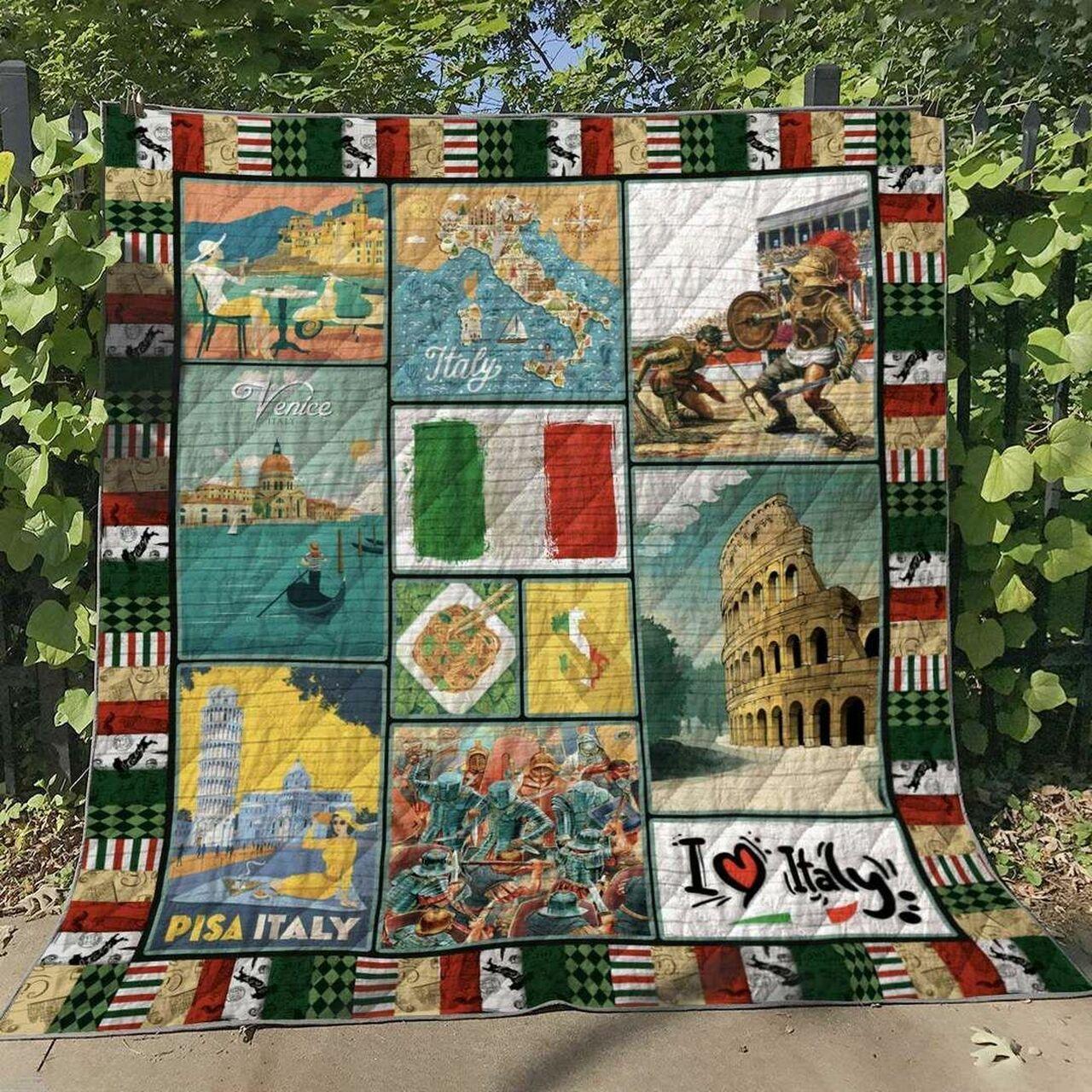 Italy Vb110622 Quilt Blanket