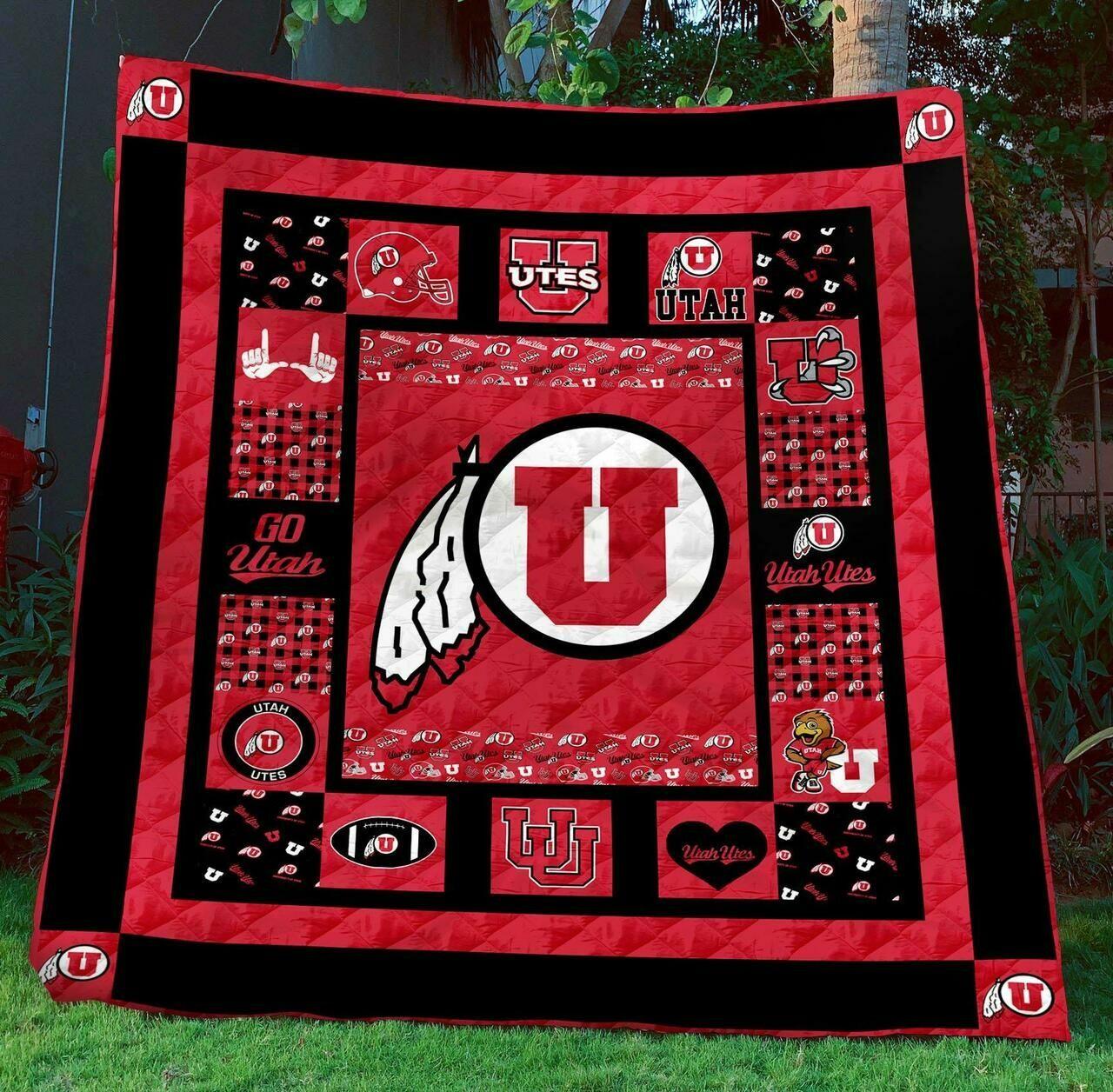 Ncaa Utah Quilt Blanket #691