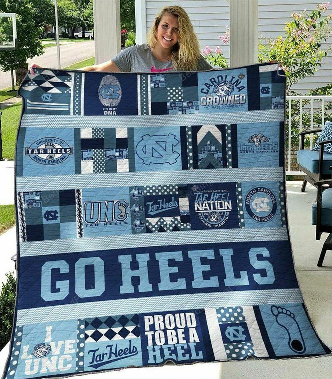 Ncaa North Carolina Tar H Quilt Blanket #175