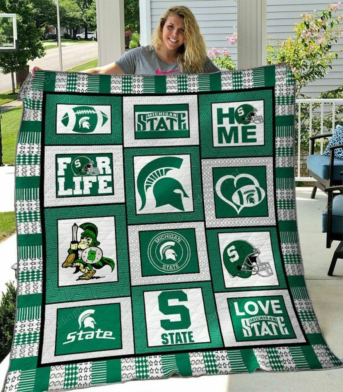 Ncaa Michigtapar Quilt Blanket #462