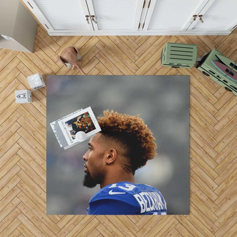 Odell Beckham Jr Star Nfl Player Rug