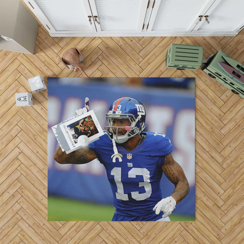 Nfl Odell Beckham Jr Football Player Rug