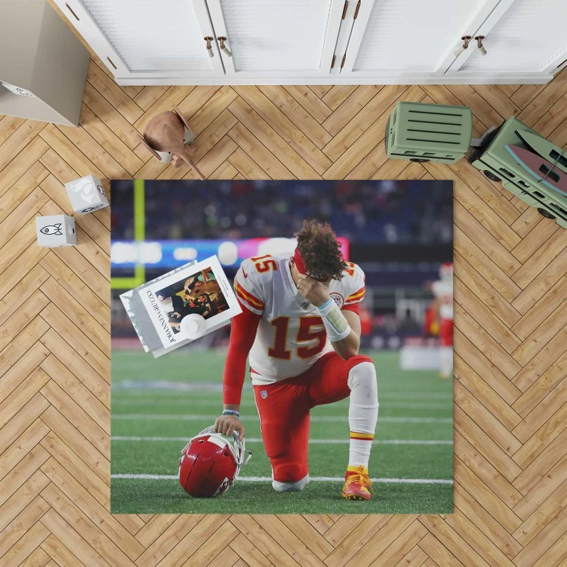 Popular Nfl Football Player Patrick Mahomed Rug
