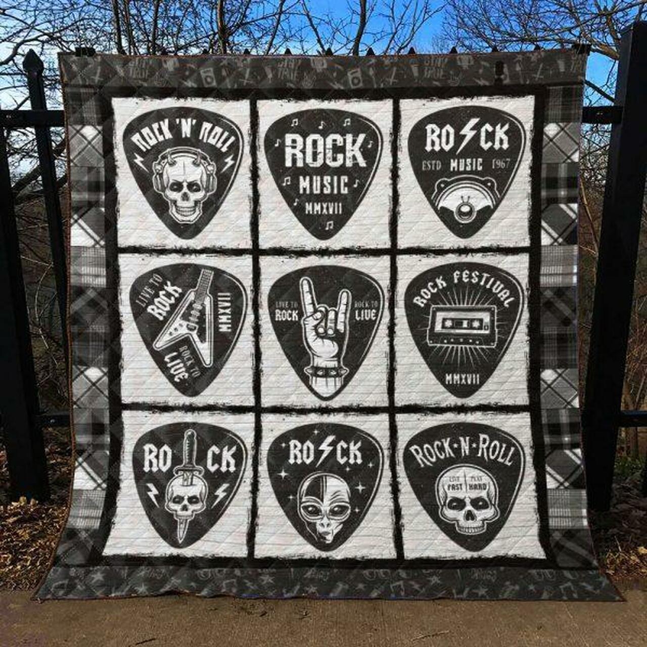 Guitar Quilt Blanket Ver 11 Quilt