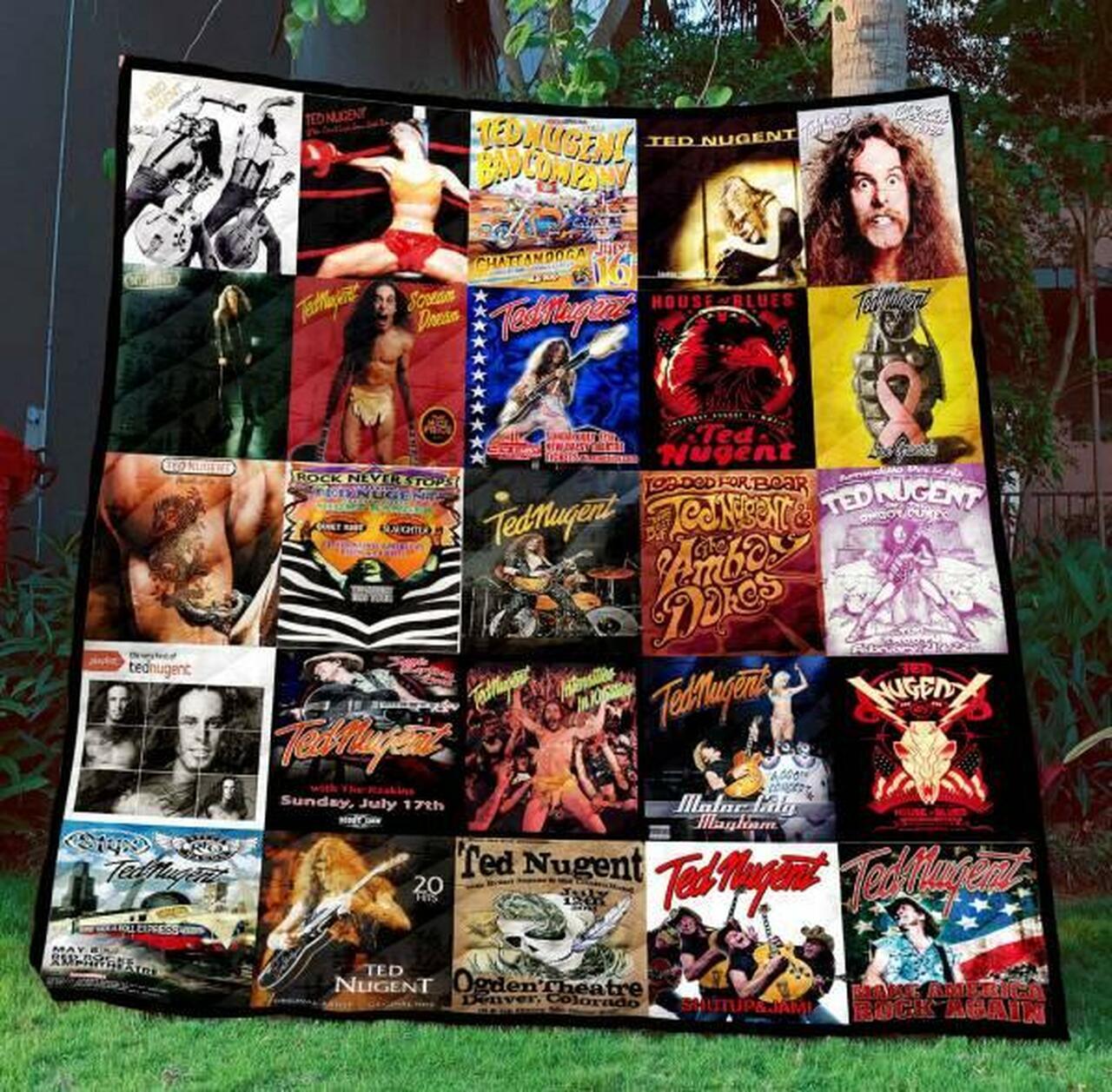 Ted Nugent Quilt Blanket Limited Quilt Blanket