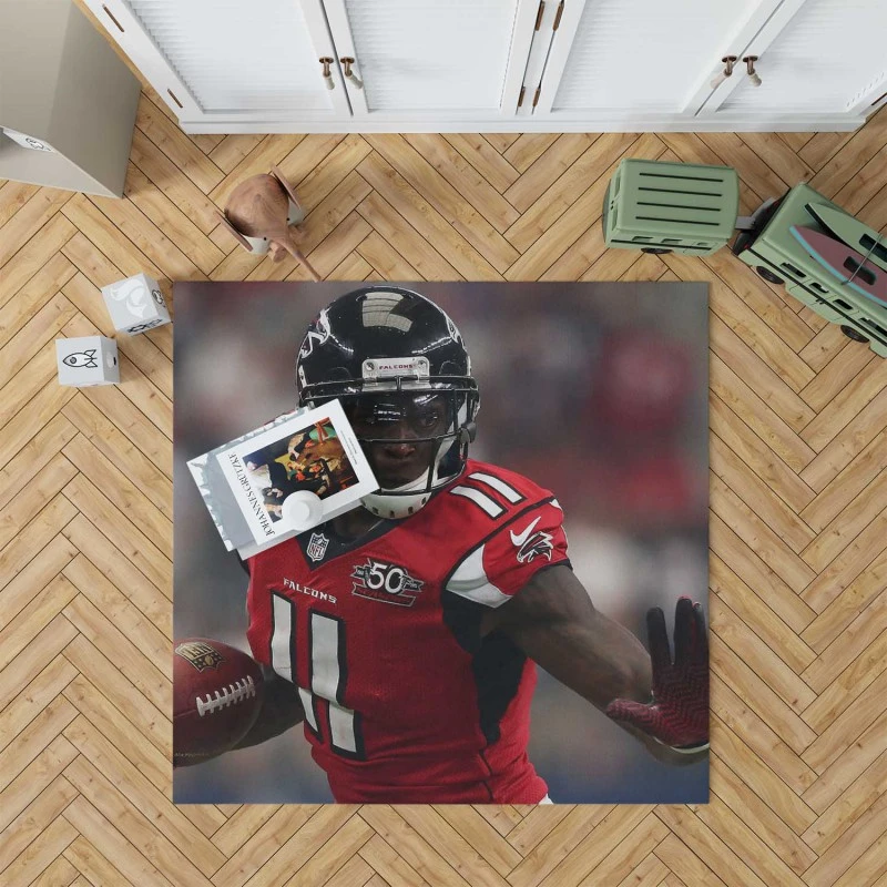 Julio Jones Professional Nfl Football Player Rug