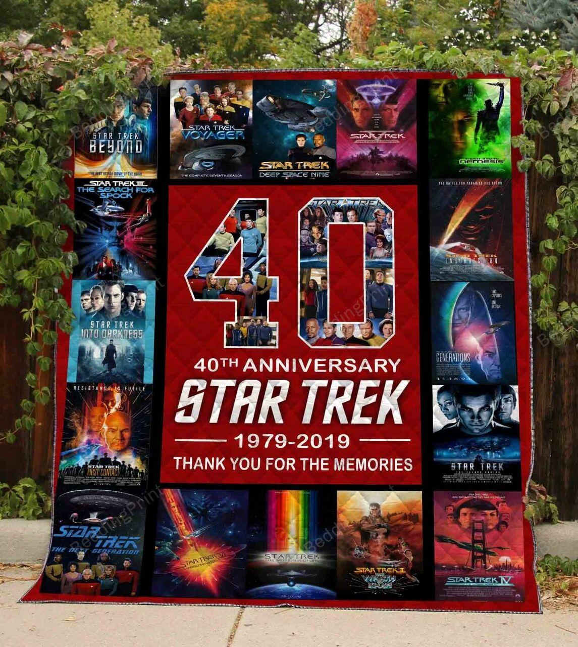 Star Trek 40Th Anniary Quilt Blanket