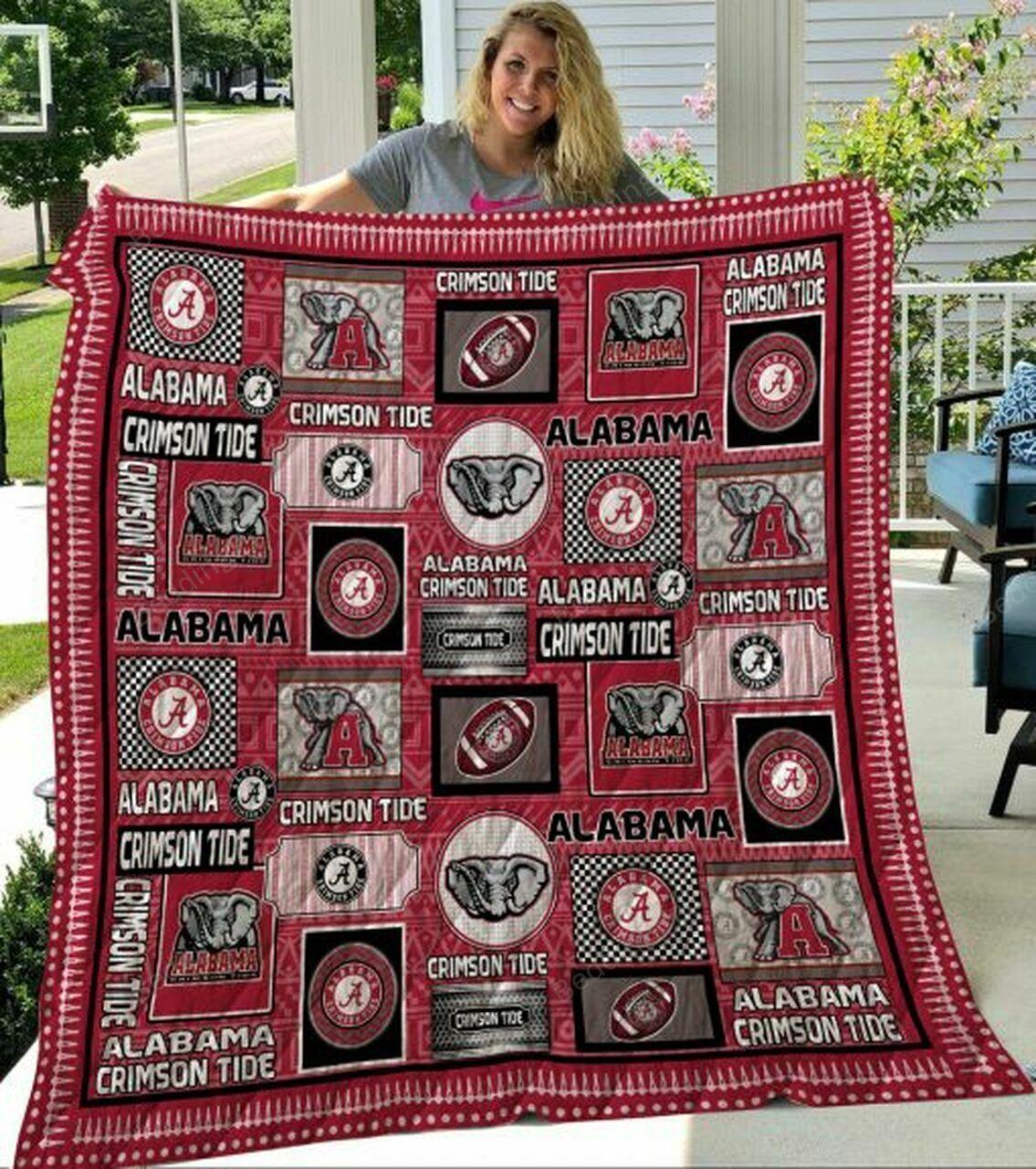 Ncaa Alabama Con Tide Quilt Blanket #735
