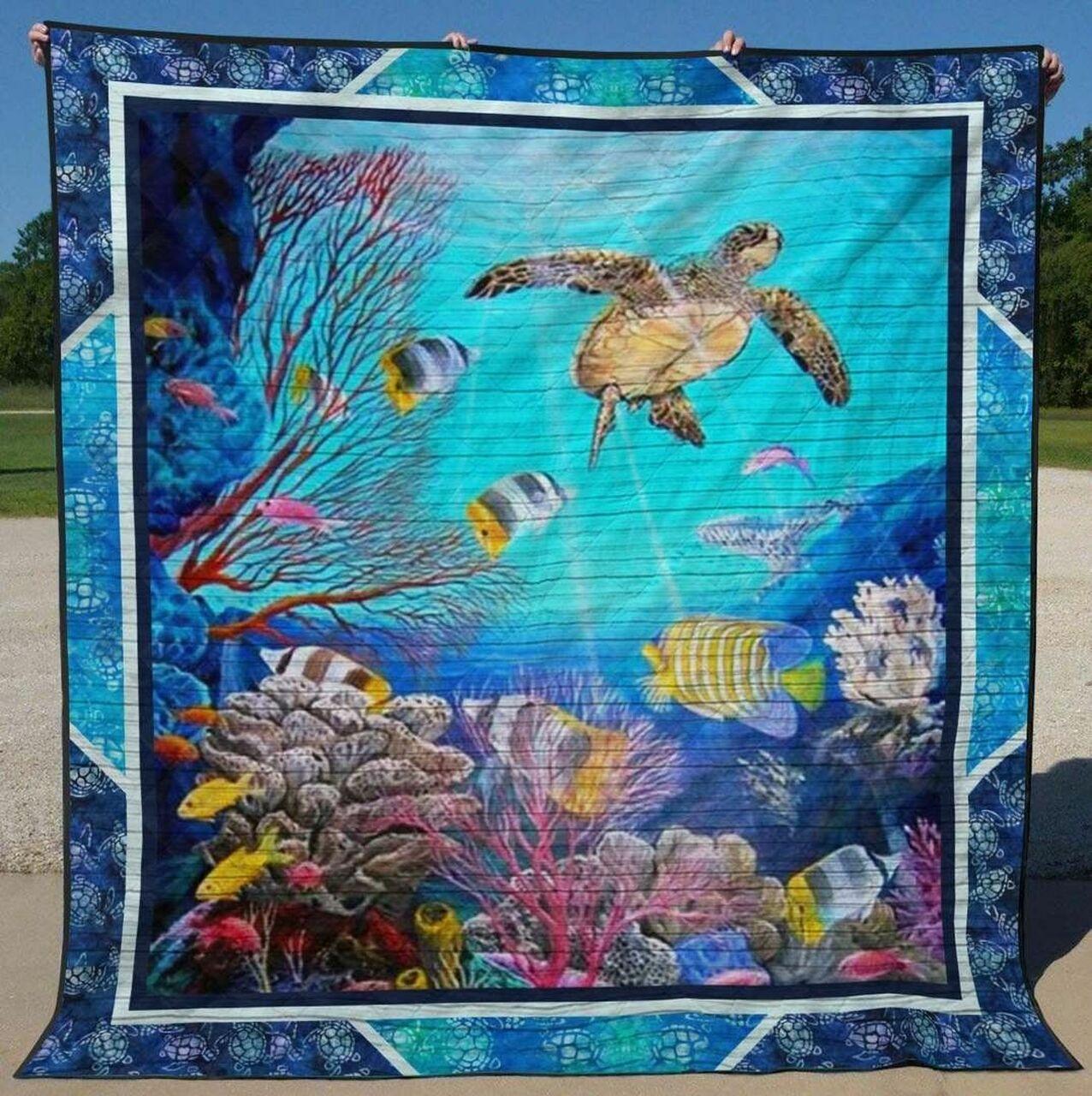 Turtle Tu080709A Tbg Quilt Blanket