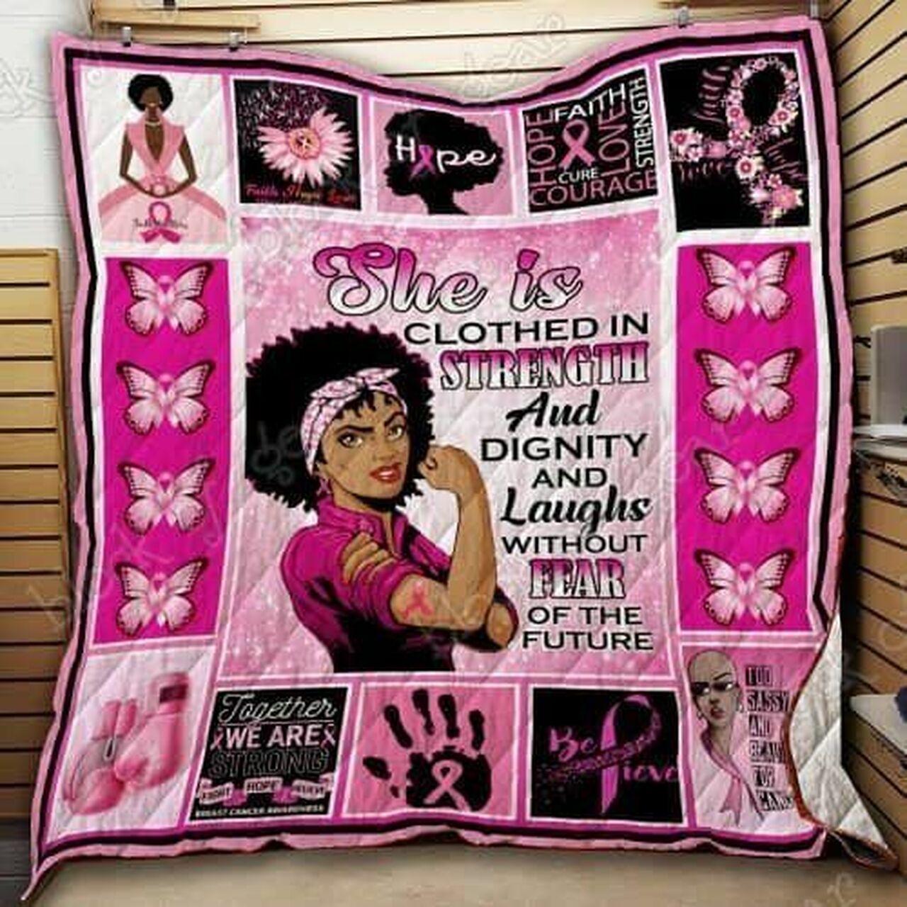 Bt Cancer Awars Black Woman Cl18100113Mdq Quilt Blanket