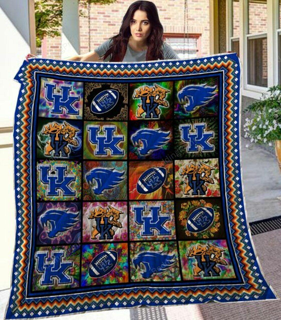 Ncaa Kentucky Wild Quilt Blanket #903