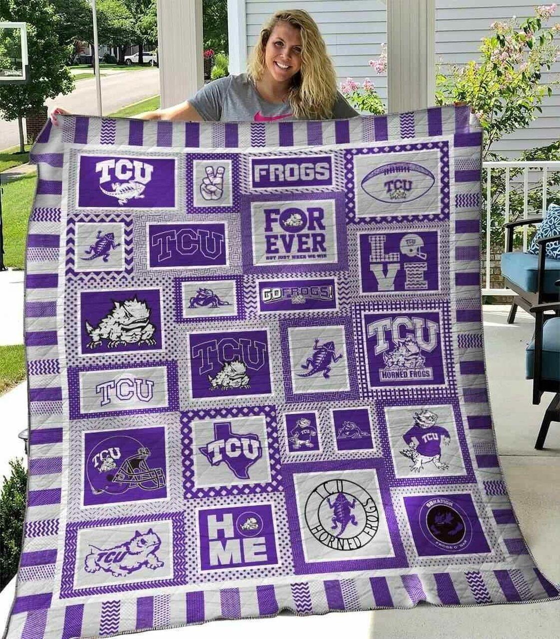 Tcu Horned F Ver4 Blanket Th1507 Quilt