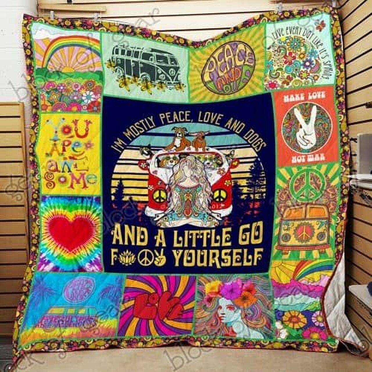 My Hippie Life Cl18100495Mdq Quilt Blanket