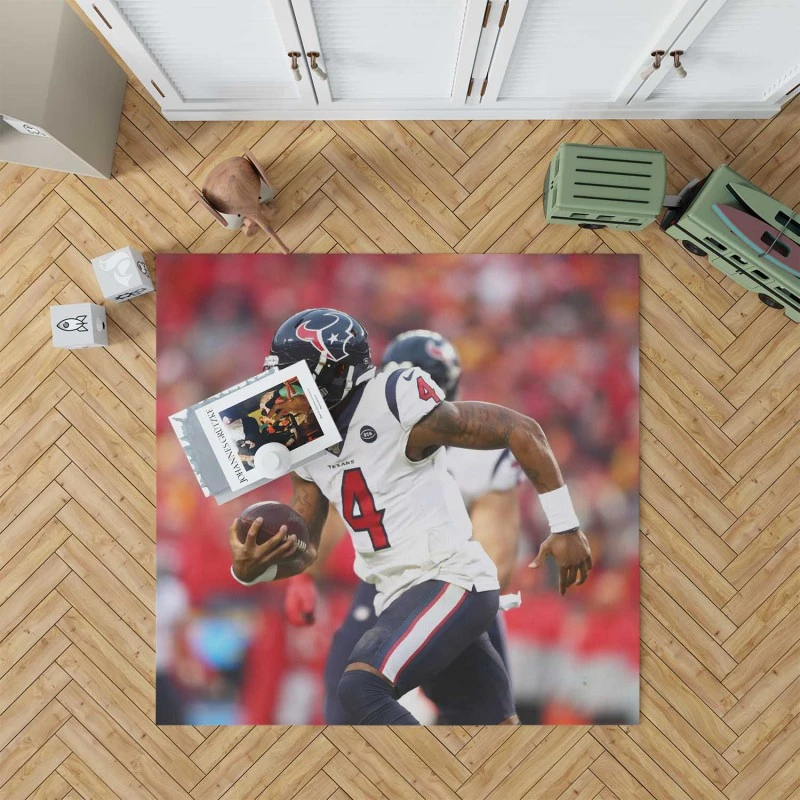 Professional Nfl Player Deshaun Watson Rug