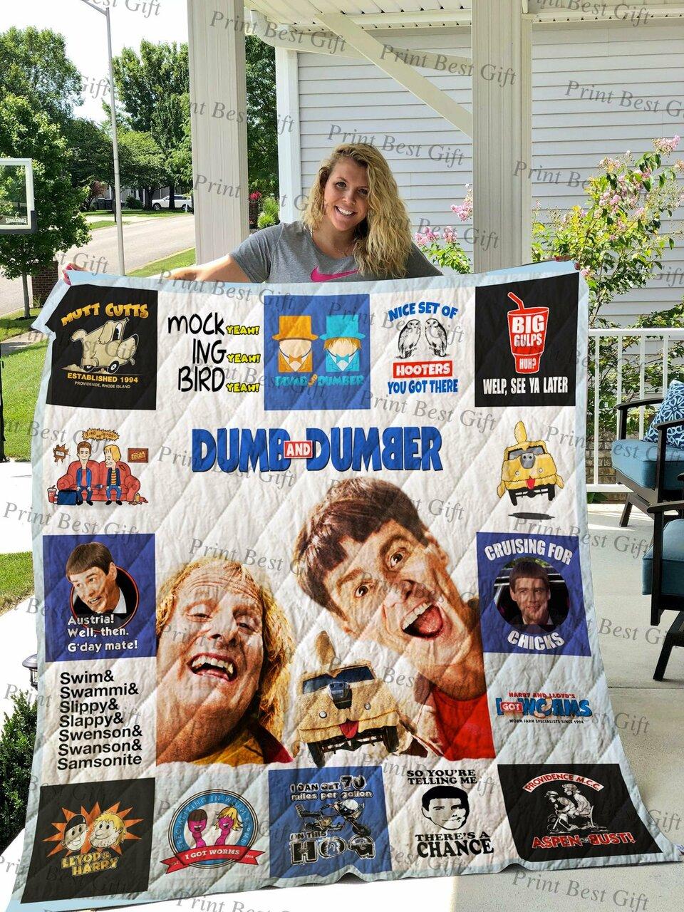 Dumb And Dumberter Quilt Blanket