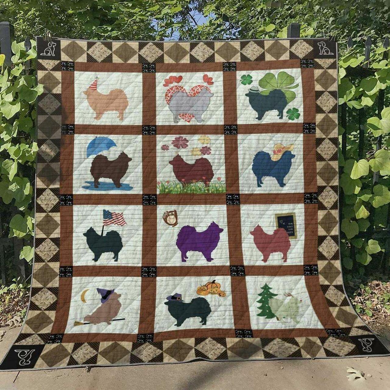 Pomeranian Ht290532 Quilt Blanket