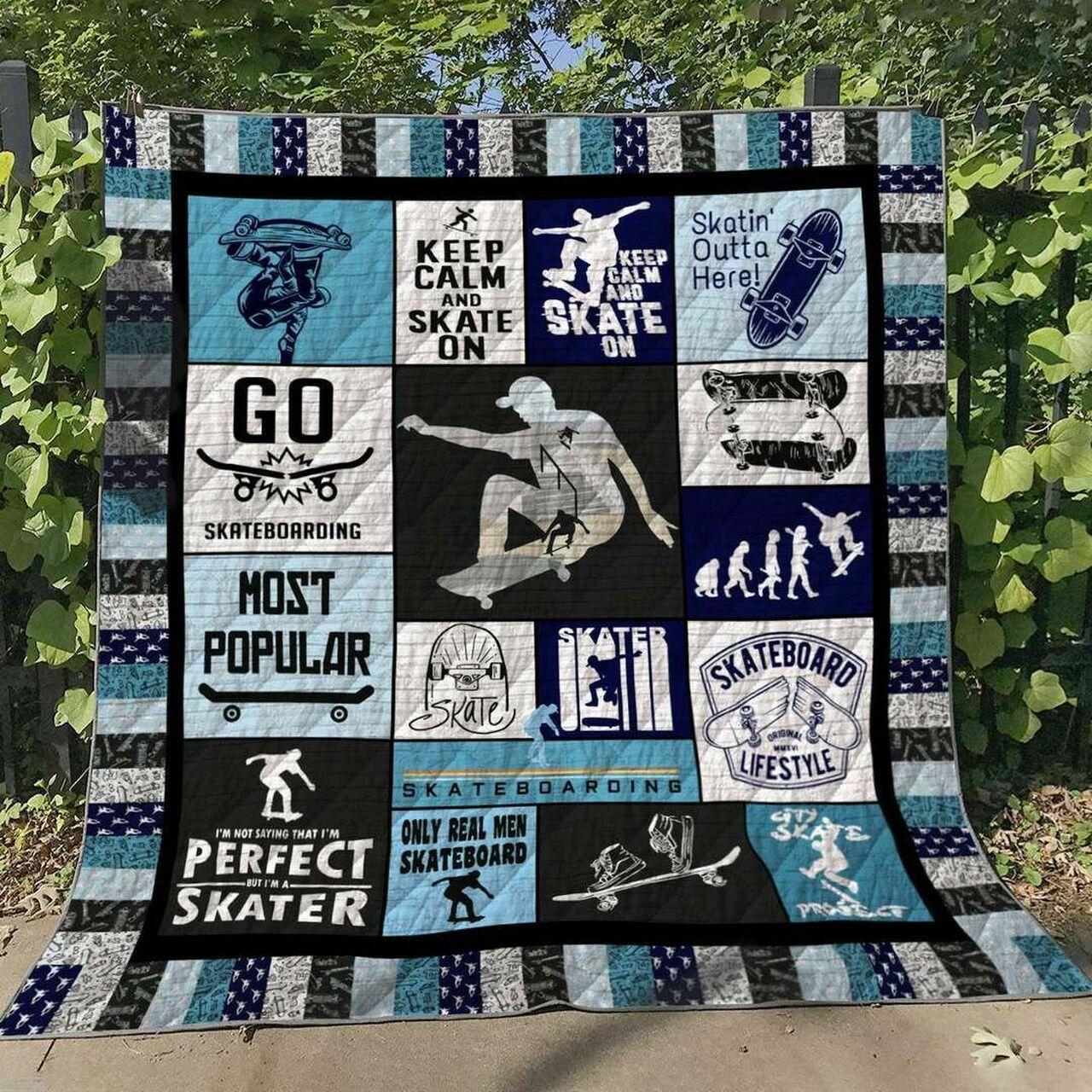 Skateboarding Nn110632 Quilt Blanket
