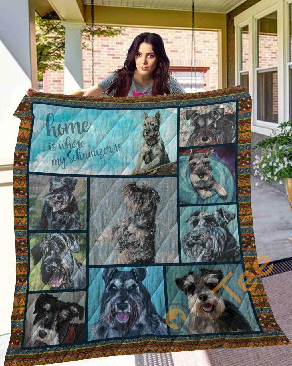 Schnauzer 10 Blanket TH10072019 Quilt
