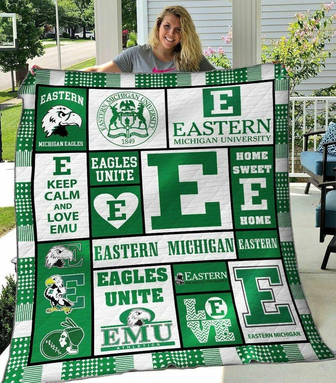 Ncaatern Michigan Ea Quilt Blanket #1333